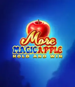 Enter the magical realm of More Magic Apple Hold and Win Slot by 3 Oaks Gaming, highlighting a glistening red apple on a vivid blue background. This graphic conveys the enchanting theme with a touch of mystery. Perfect for lovers of magical themes, the vibrant visuals and attractive design make this slot stand out. 