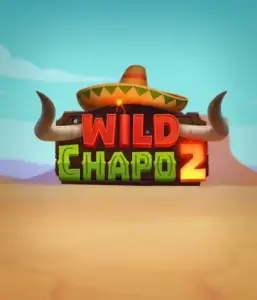 Experience the vibrant Mexican desert with the Wild Chapo 2 game by Relax Gaming, showcasing a whimsical bull wearing a sombrero against a serene desert backdrop. This image conveys the charm and humor of the game, great for those who love culturally inspired slots, providing a captivating play experience.